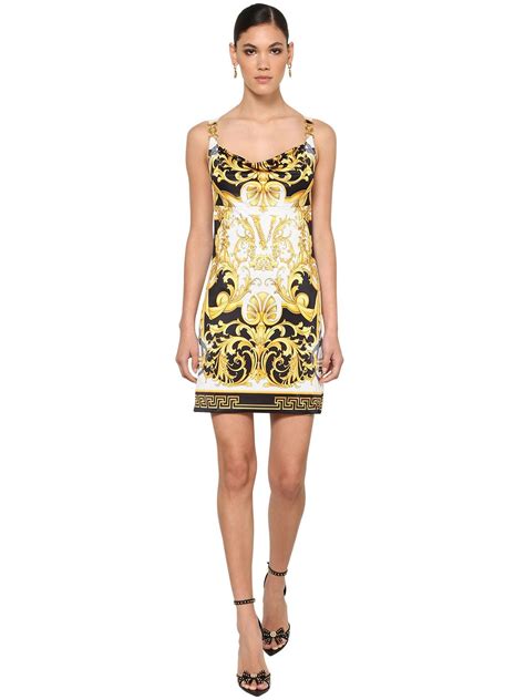 versace medusa print velvet dress|Gianni Versace.